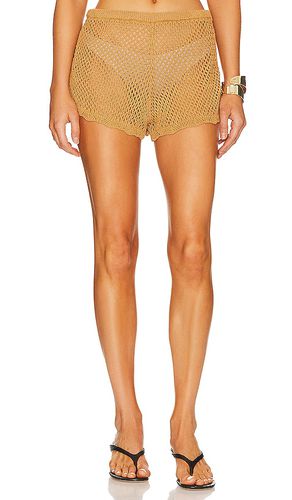 Crochet Booty Short in Tan. - size L (also in M, XS, XXS) - WeWoreWhat - Modalova