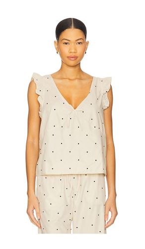 Ruffle Sleeve Boxy Top in Tan. - size M (also in S, XS) - WeWoreWhat - Modalova