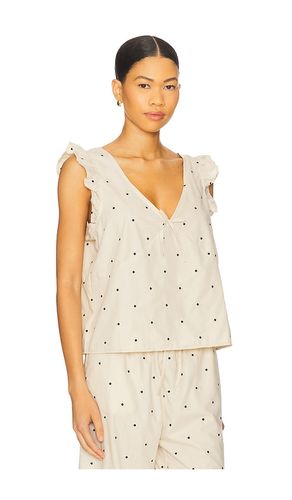 Ruffle Sleeve Boxy Top in Tan. - size S (also in XS) - WeWoreWhat - Modalova