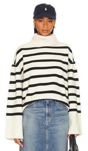 Striped Turtle Neck in Ivory. - size L/XL (also in S/M, XXS/XS) - WeWoreWhat - Modalova