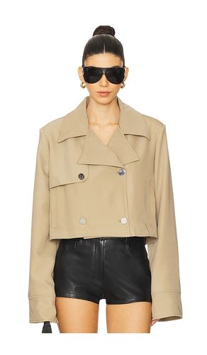 Cropped Trench Coat in Beige. - size L (also in M, S, XL, XS) - WeWoreWhat - Modalova