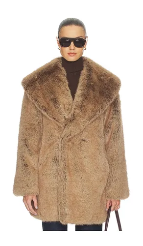 Shawl Collar Faux Fur Coat in . Size M. Also in S, XL - WeWoreWhat - Modalova