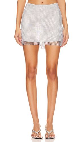 Crystal Mini Skirt in Metallic . - size 0 (also in 12, 14, 2, 4, 6) - WeWoreWhat - Modalova