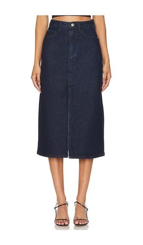 Denim Midi Skirt in Blue. - size L (also in M, S, XL, XS, XXS) - WeWoreWhat - Modalova