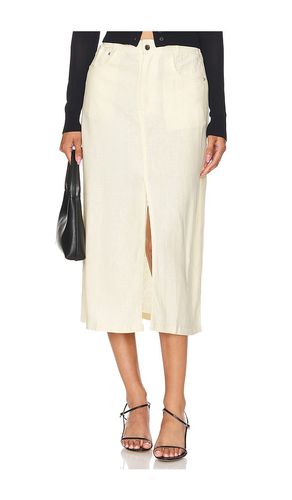 Front Slit Skirt in Ivory. - size L (also in M, S, XL, XS, XXS) - WeWoreWhat - Modalova