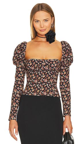 Long Sleeve Corset Top in Black. - size 0 (also in 2, 4) - WeWoreWhat - Modalova