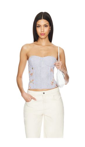 Lace Corset Top in Blue. - size 0 (also in 10, 2, 4, 6, 8) - WeWoreWhat - Modalova