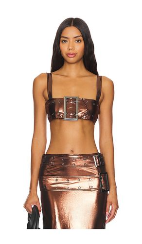 Buckle bandeau top en color talla M en - Brown. Talla M (también en S, XS) - WeWoreWhat - Modalova