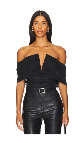 Body ruched off shoulder en color talla L en - Black. Talla L (también en S, XS) - WeWoreWhat - Modalova