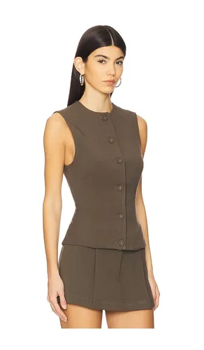 Button Down Vest in Brown. - size M (also in S) - WeWoreWhat - Modalova