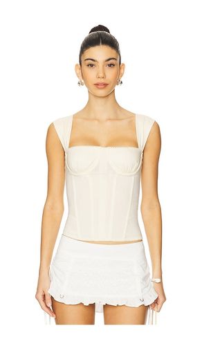 Ruched Cup Corset in Cream. - size 0 (also in 00, 2, 4, 6, 8) - WeWoreWhat - Modalova