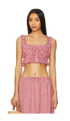 Ruffle Button Up Top in Red. - size L (also in S) - WeWoreWhat - Modalova