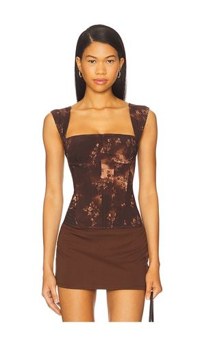 X REVOLVE Ruched Cup Corset in Brown. - size 0 (also in 2, 4) - WeWoreWhat - Modalova