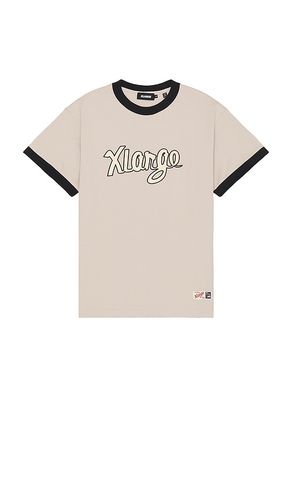 Retro Script Logo Ringer Tee in Cream. - size L (also in M, S, XL/1X) - XLARGE - Modalova