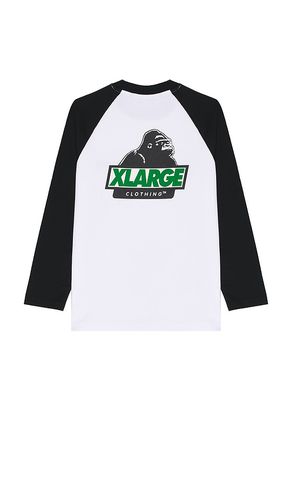 Slanted OG Raglan Long Sleeve Tee in . - size L (also in M, S, XL/1X) - XLARGE - Modalova