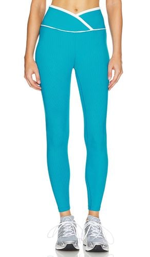 Ribbed Two Tone Veronica Legging in Teal. - size L (also in M, S, XS) - YEAR OF OURS - Modalova