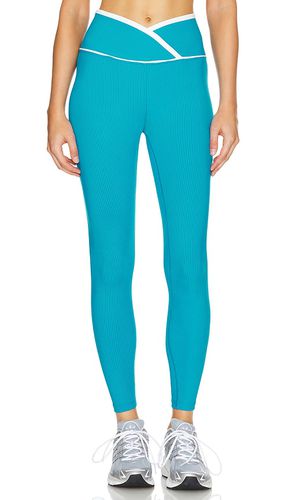 Ribbed Two Tone Veronica Legging in Teal. - size M (also in S, XS) - YEAR OF OURS - Modalova