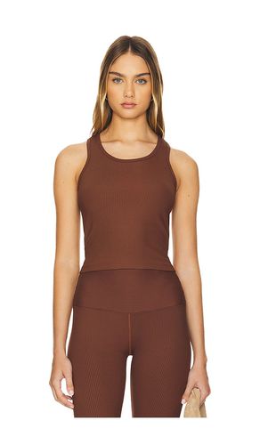 Ribbed Yos Tank Top in Brown. - size L (also in M, S, XL, XS) - YEAR OF OURS - Modalova