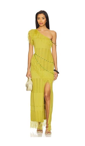 Frida Beaded Dress in Green. - size L (also in S, XS) - YLLW THE LABEL - Modalova