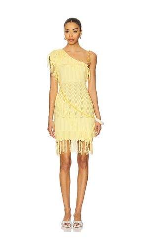 Fran Beaded Dress in Lemon. - size L (also in M, S, XS) - YLLW THE LABEL - Modalova
