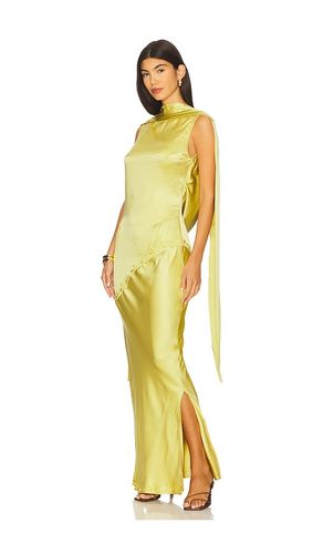 Nina Silk Dress in Green. - size M (also in S, XS) - YLLW THE LABEL - Modalova