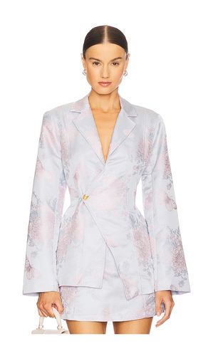 Sylvie Asymmetrical Jacket in Baby Blue. - size L (also in M, S, XS) - YLLW THE LABEL - Modalova