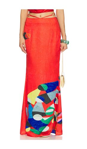 Athena Ring Skirt in Red. - size L (also in S, XS) - YLLW THE LABEL - Modalova
