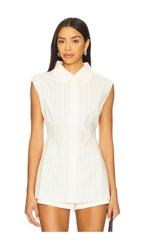 Anni Linen Top in White. - size L (also in S) - YLLW THE LABEL - Modalova