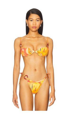 Lane Bikini Top in Orange. - size L (also in XS) - Yellow The Label - Modalova