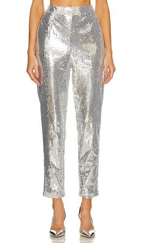 Sochi Pant in Metallic Silver. - size M (also in S) - Yumi Kim - Modalova