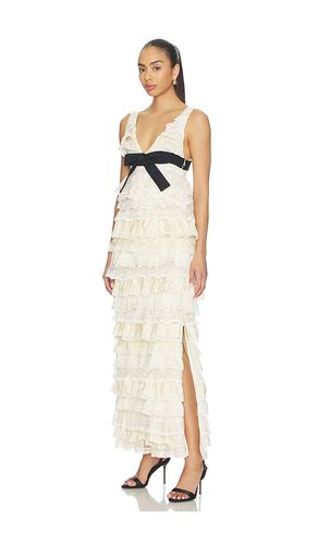 Moonlit Waltz Gown in Cream. - size L (also in M) - Yuhan Wang - Modalova
