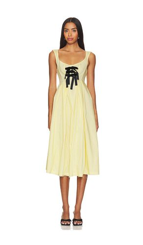 Bow Tied Dress in Lemon. - size L (also in M, S) - Yuhan Wang - Modalova