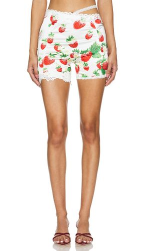 Lace Trimmed Shorts in White. - size M (also in S, XL) - Yuhan Wang - Modalova