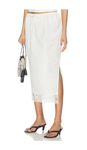 Lace Hem Drawstring Skirt in . Size L. Also in M, S, XL - Yuhan Wang - Modalova