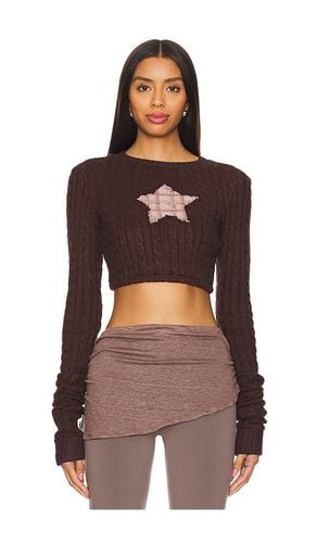 Star in My Heart Crop Sweater in . - size L (also in M, S, XS) - Zemeta - Modalova