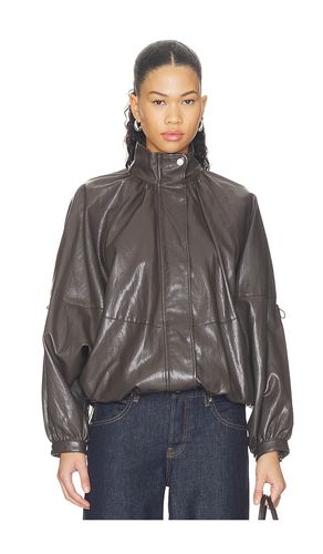 Travel Book Leather Jacket in Chocolate. - size S (also in XS, M, L) - Zemeta - Modalova