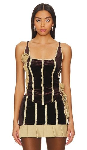 Rose Drop Corset in Chocolate. - size S (also in XS) - Zemeta - Modalova