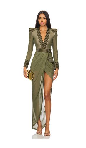 Sheer Eye Of Horus Gown in Green. - size 10 (also in 6) - Zhivago - Modalova