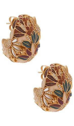 Pendientes botanica stud en color oro metálico talla all - Zimmermann - Modalova