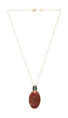 Collar plume pendant en color rojo talla all - Zimmermann - Modalova