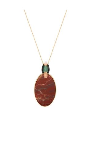 Collar plume pendant en color rojo talla all - Zimmermann - Modalova