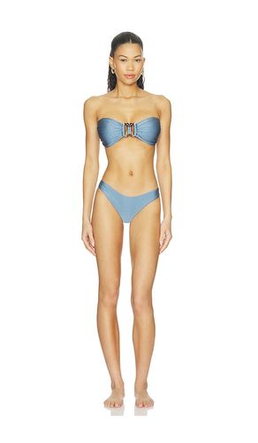 Echo Knot Trim Bandeau Bikini in Blue. - size 0 (also in 1, 2, 3, 4) - Zimmermann - Modalova