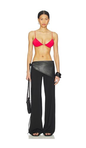 Ziah Leather Scarf in Black - Ziah - Modalova