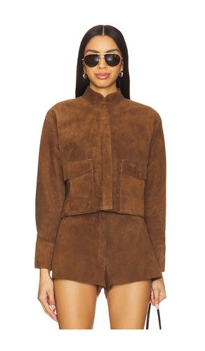 CROPPED LEDERJACKE AUS RINDSLEDER MIT FELL in . Größe L. Also in XL - ZUT - Modalova