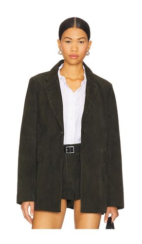 Madalena Suede Blazer in Olive. - size M (also in S, XS) - ZUT - Modalova