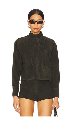 X REVOLVE Remon Suede Jacket in Olive. - size M (also in S, XS) - ZUT - Modalova