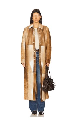 Antar Leather Coat in Brown. - size M (also in S, XS) - ZUT - Modalova