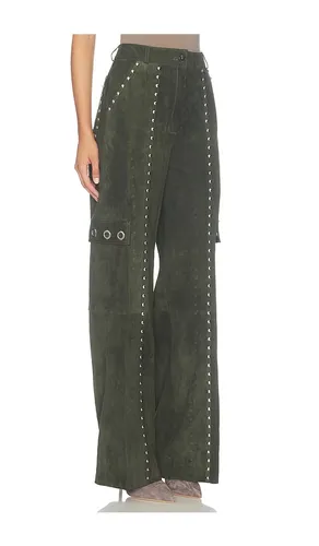 Studded Sammy Pants in Olive. - size L (also in M, S) - ZUT - Modalova