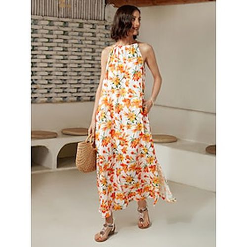 Floral Halter Maxi Dress - Ador.com - Modalova