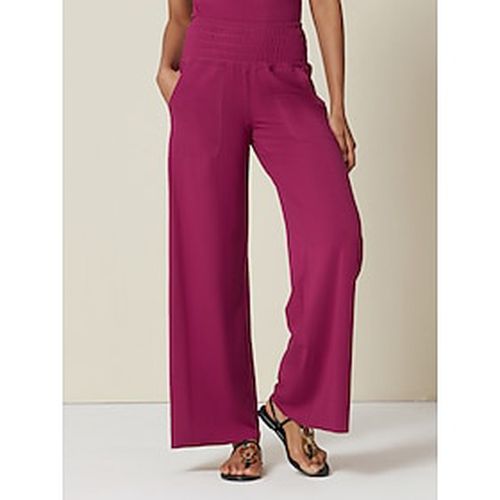 Burgundy Crush Loose Fit Athleisure Pants - Ador.com - Modalova